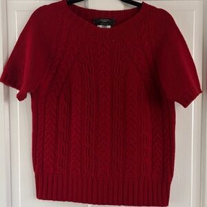 Weekend Max Mara Deep Red Knit Sweater Wool Small